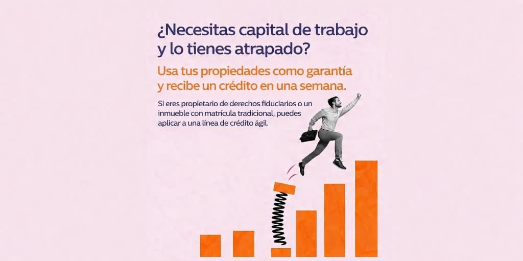 Línea de crédito con garantía inmobiliaria o derechos fiduciarios: liquidez sin vender tu activo. KIG.